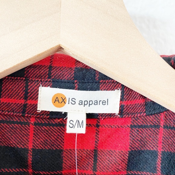 Axis Apparel Tops Axis Apparel Oversized Flannel Shirt Poshmark
